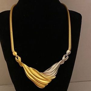 1980s /1990 Vintage "Monet" Gold tone & Silver Tone in satin look.